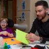 Dunfermline Athletic players take up Christmas crafts at Rachel House