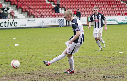 ROSS MILLEN SCORES FROM THE SPOT