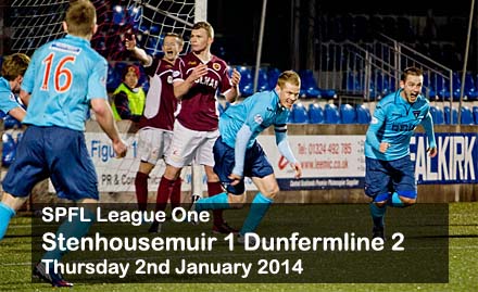 Stenhousemuir 1 Dunfermline 2