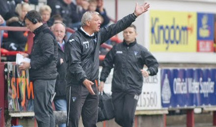 Dug out Dunfermline v Alloa Athletic