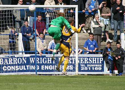 Andy Kirk heads in opening goal