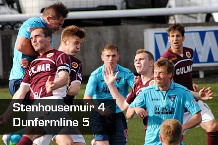 Stenhousemuir 4 Dunfermline 5