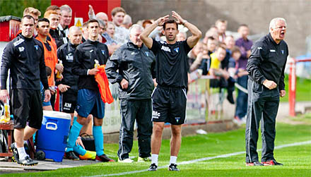 Dug out at Brechin