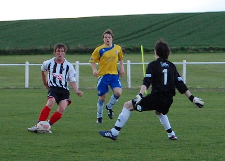 Lewis Turner opens the scoring v Cowdenbeath