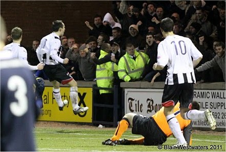 Nick Phinn celebrates equaliser