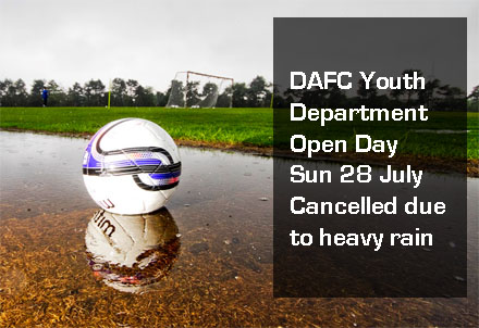 Youth Open Day Cancelled