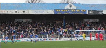 Fans at Dumfries 27th March 2010