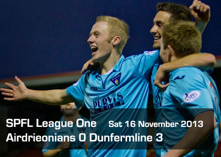 Airdrieonians 0 Dunfermline 3