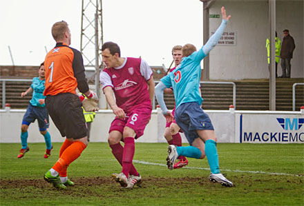 Andy Geggan scores the winner