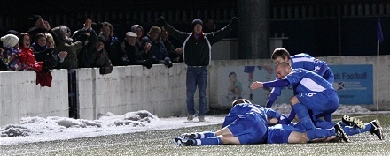 Montrose celebrate 91st minute equaliser