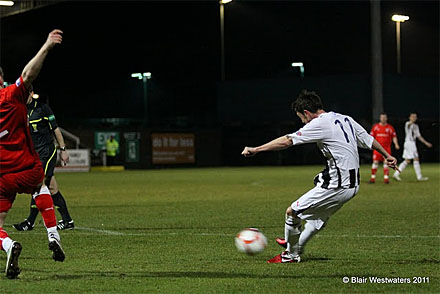 Joe Cardle v Stirling, the shot that Andy Kirk converted