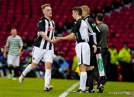 Scott Gray comes on for Chris Kane