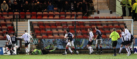 Tam Scobbie scores for Falkirk