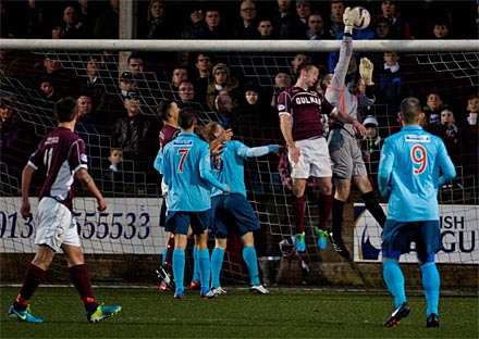 Ryan Scully stops Stenhousemuir