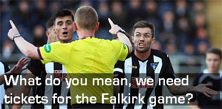 Dunfermline v Falkirk ticket Information