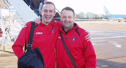 JOHN POTTER AND GRANT PETRIE TAKE OFF TO CYPRUS