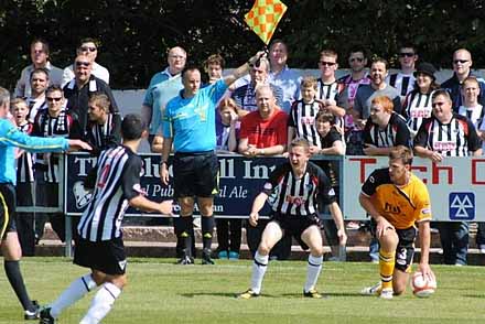 Paul Burns in action at Galabank