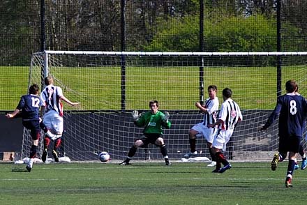 Jamie Stewart hits in the equaliser