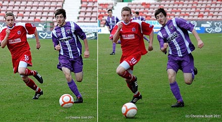 Scott McIntosh for Dunfermline U19s v QOS 270311