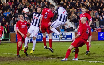 Andy Geggan scores his first ever for Dunfermline