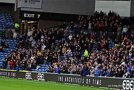 Pars fans at Ibrox