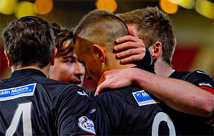 celebrations for third goal