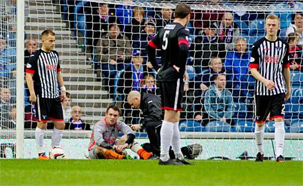 Ryan Scully injury caused fifth minute substitution