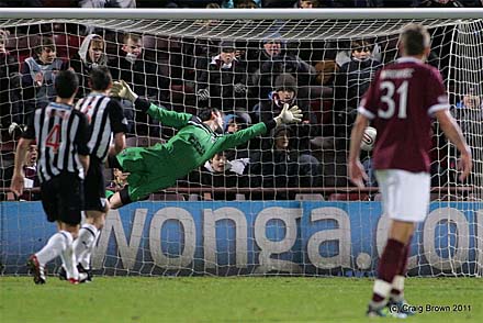 Hearts 2 Dunfermline 0 17.12.11