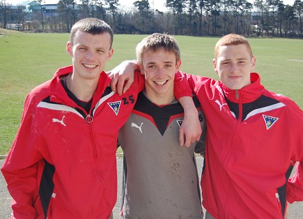 Lee Graham, Harry McGregor and Ryan Thomson