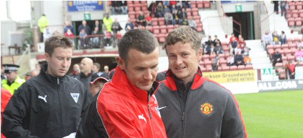 Jim McIntyre and Ole Gunnar Solksjaer