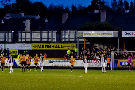 Alloa celebrate a third v DAFC