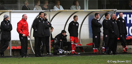 Dug Out v Stirling Albion