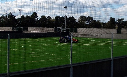 Training Pitch being laid