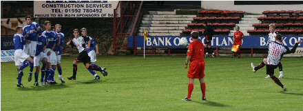 Andy Kirk free kick v QOS