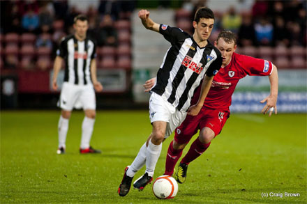 Shaun Byrne v Raith Rovers