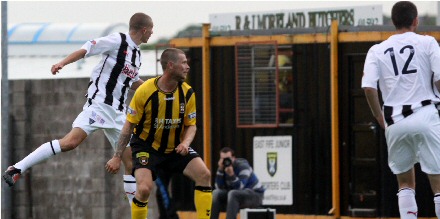 Calum Woods scores at Methil