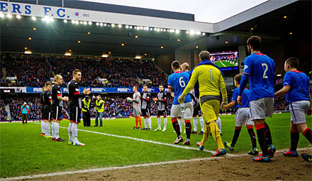 Dunfermline acknowledge the new League One champions