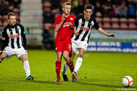 Shaun Byrne v Raith Rovers