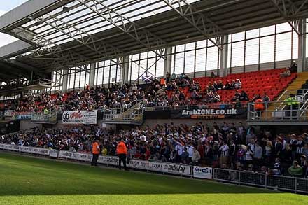 Pars fans at Tannadice