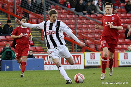 Pat Clarke for Dunfermline at Aberdeen