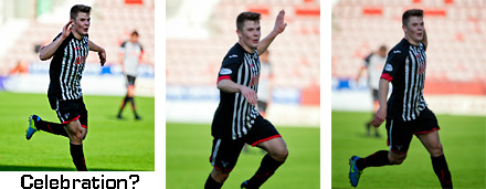 Alex Whittle celebrates