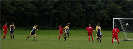 Ben Martin nets the first Dunfermline goal v Heriot Watt