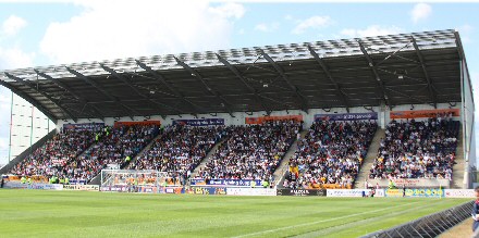 Pars fans at the Falkirk Stadium