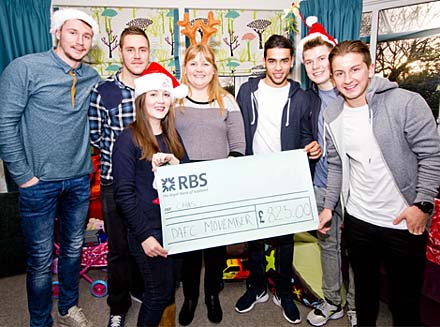 DAFC players visit CHAS