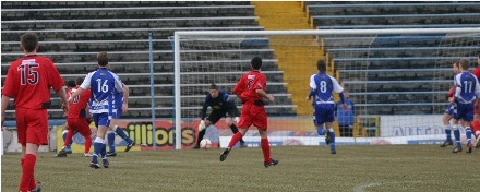 Andy Kirk scores v Morton