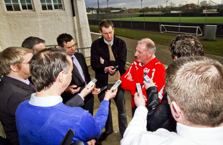 GERRY McCABE SPEAKS TO MEDIA