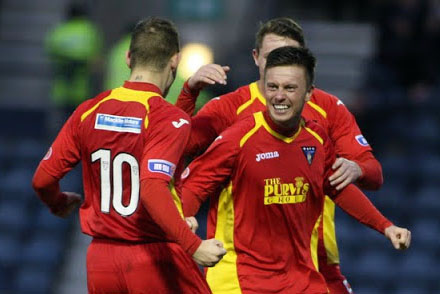 Goal celebration at Starks Park