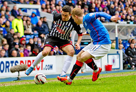 Shaun Byrne v Rangers