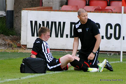 Allan Smith injured v Hearts