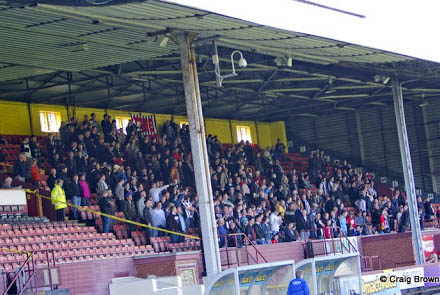 Pars fans at Firhill 27th April 2013